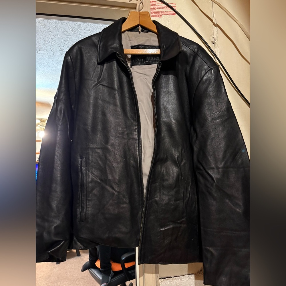 Men's Black Leather Jacket